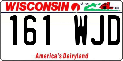WI license plate 161WJD