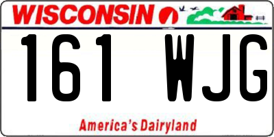 WI license plate 161WJG