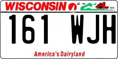 WI license plate 161WJH