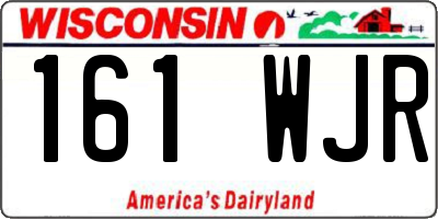 WI license plate 161WJR