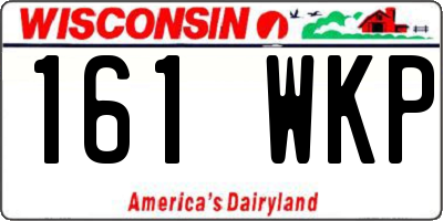 WI license plate 161WKP