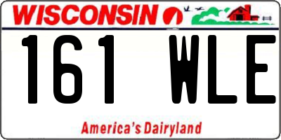 WI license plate 161WLE