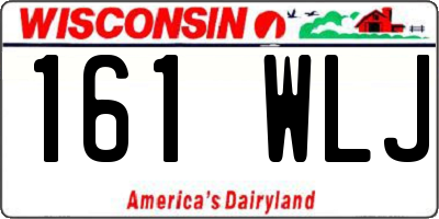 WI license plate 161WLJ