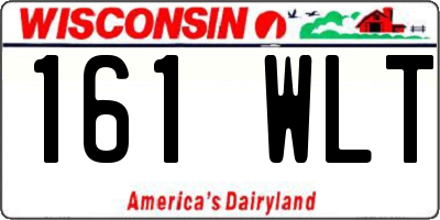 WI license plate 161WLT