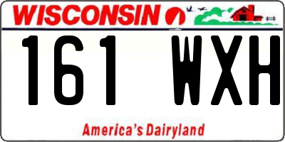 WI license plate 161WXH