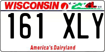 WI license plate 161XLY
