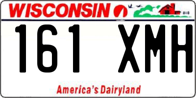 WI license plate 161XMH