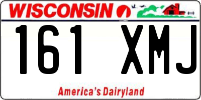 WI license plate 161XMJ