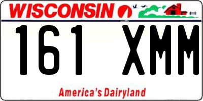 WI license plate 161XMM