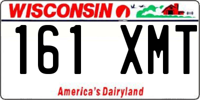 WI license plate 161XMT