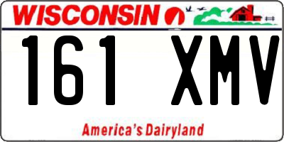 WI license plate 161XMV