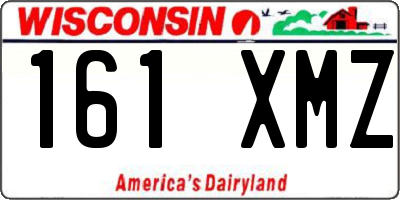 WI license plate 161XMZ