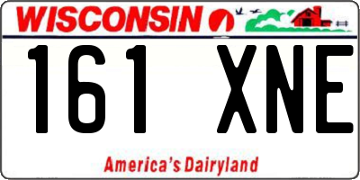 WI license plate 161XNE