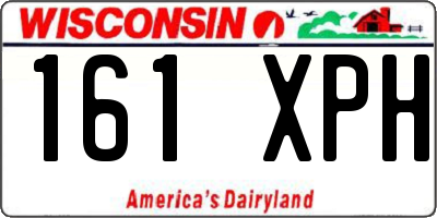 WI license plate 161XPH