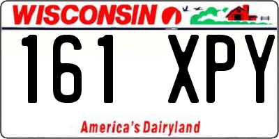 WI license plate 161XPY