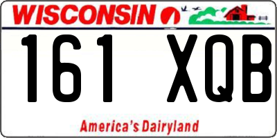 WI license plate 161XQB