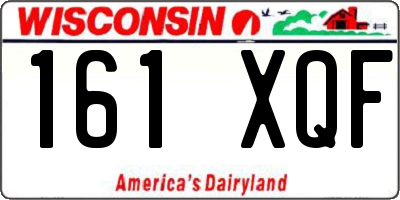 WI license plate 161XQF