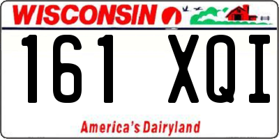 WI license plate 161XQI