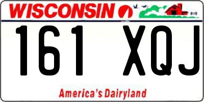 WI license plate 161XQJ