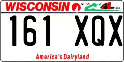 WI license plate 161XQX