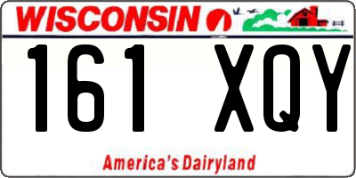 WI license plate 161XQY