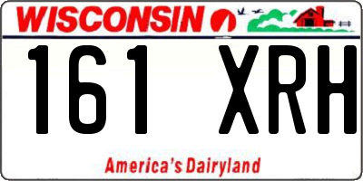 WI license plate 161XRH