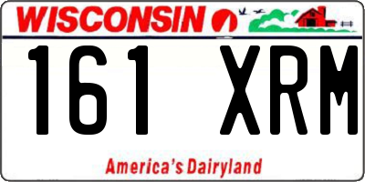 WI license plate 161XRM
