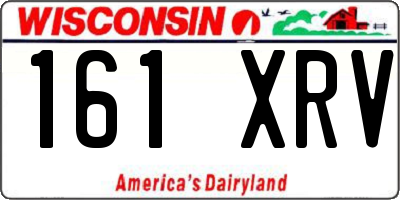 WI license plate 161XRV