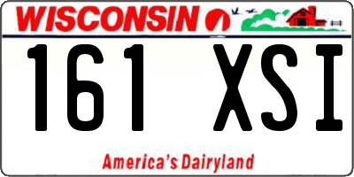 WI license plate 161XSI