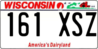 WI license plate 161XSZ