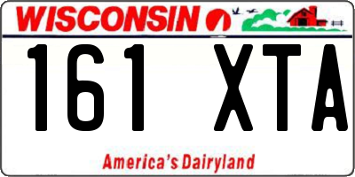 WI license plate 161XTA