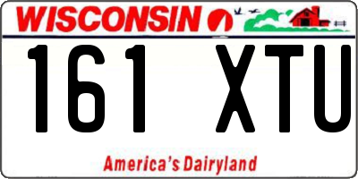 WI license plate 161XTU