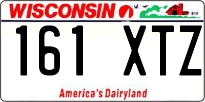 WI license plate 161XTZ