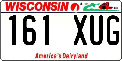 WI license plate 161XUG