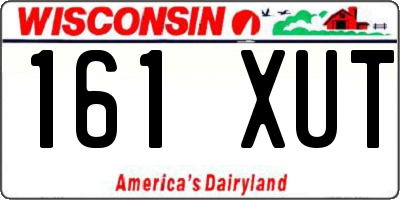 WI license plate 161XUT