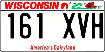 WI license plate 161XVH