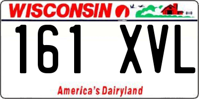 WI license plate 161XVL