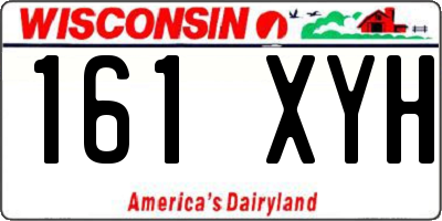 WI license plate 161XYH