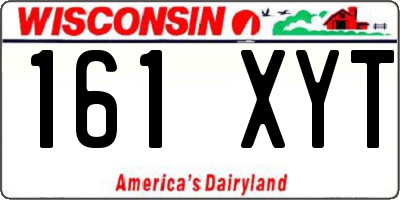 WI license plate 161XYT