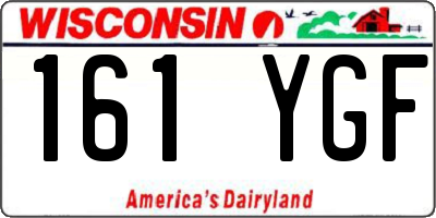 WI license plate 161YGF