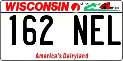WI license plate 162NEL