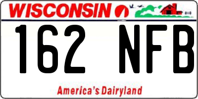 WI license plate 162NFB