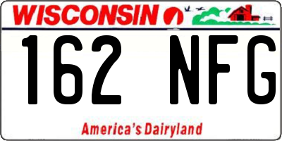 WI license plate 162NFG