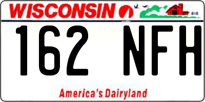 WI license plate 162NFH