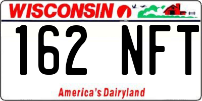 WI license plate 162NFT