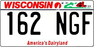 WI license plate 162NGF
