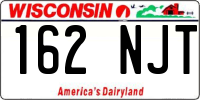 WI license plate 162NJT