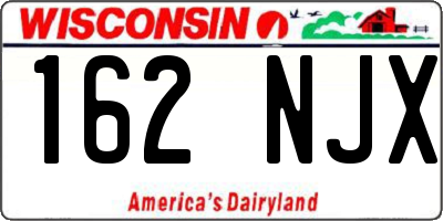 WI license plate 162NJX