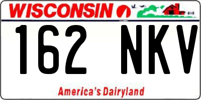 WI license plate 162NKV