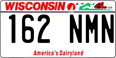 WI license plate 162NMN